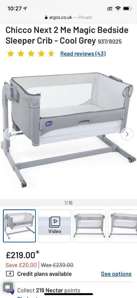 chicco next to me argos